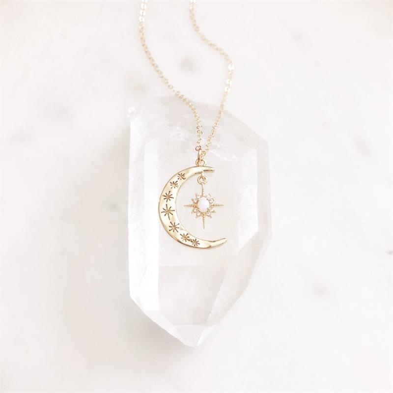 One With The Universe - Moon Necklace