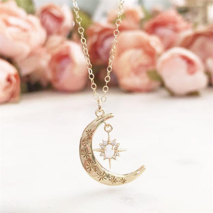 One With The Universe - Moon Necklace