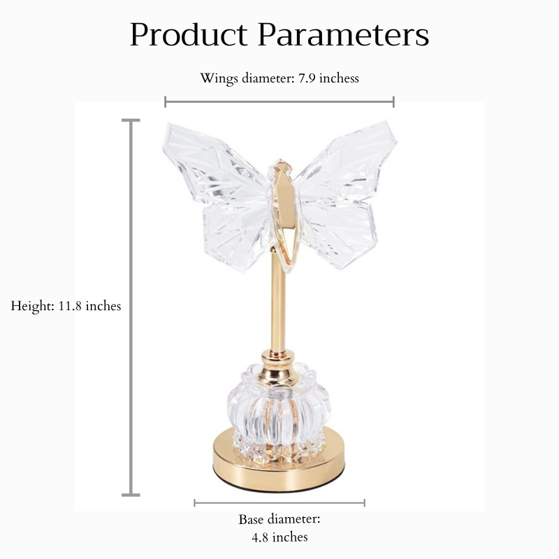 Butterfly Crystal Table Lamp