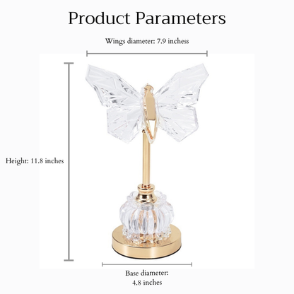 Butterfly Crystal Table Lamp